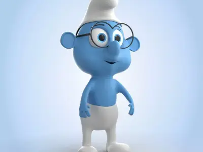 Brainy Smurf 3D model