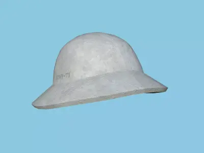 Snow Winter Soldier Helmet - Character Fashion Design Low-poly 3D model