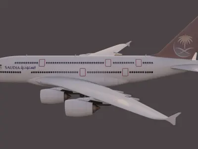 Airplane Low-poly 3D model