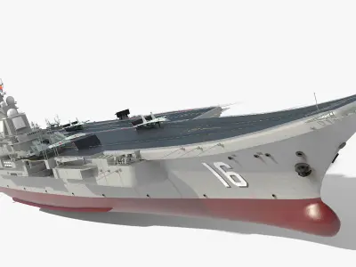 Chinese aircraft carrier CV-16 Liaoning 3D model