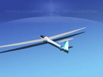 Glaser Dirks DG-200 15-metre Sailplane V09 3D model