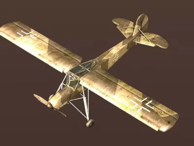Fieseler Fi-156 Low-poly 3D model