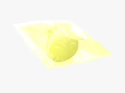 Wrapped Yellow Fish 3D model 3D model