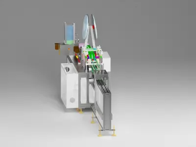 Bandage mask machine - automatic feeding 3D model