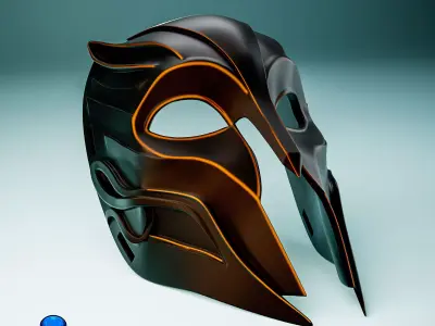 Gladiator Cat Cosplay Mask 3D print model