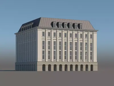 Modern City Building 003 3D model