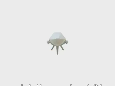 Silent Guardian Drone with Enhanced Visual Sensors Low-poly 3D model