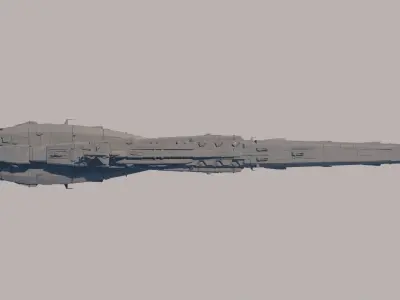 Space Battle Cruiser 3D model