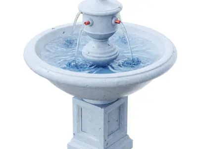 Rochefort Fountain 3D model