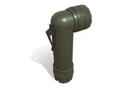 Fulton Flashlight Low-poly 3D model