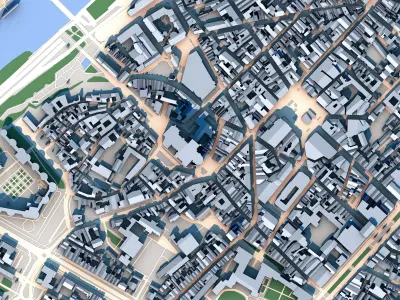 Cathedrale Saint-Maurice dAngers France 3D model