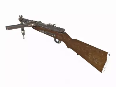 Modern weapon submachine gun MP34 3D model