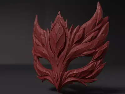3D model of mask for 3D printing 3D print model