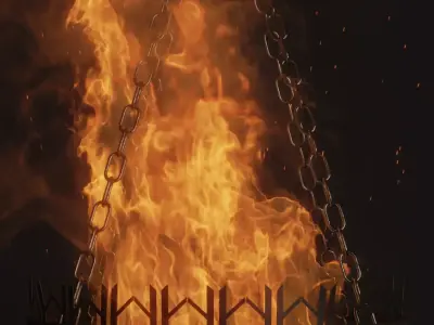 Fiery Brazier Free 3D model