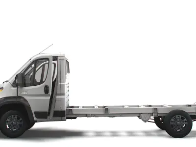 RAM Promaster Chassis Truck SCab 4300WB HQInterior 2023 3D model