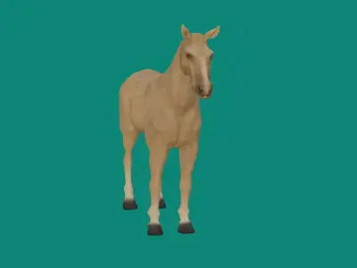 loepoly horse 3d model 3D model
