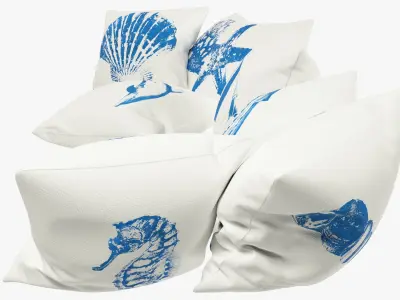 Sea Pillows V1 3D model