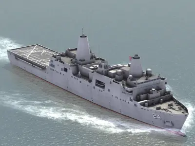 USS Arlington LPD-24 3D model