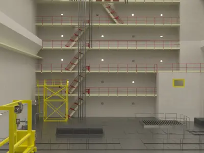 Chernobyl Reactor Room 3D model