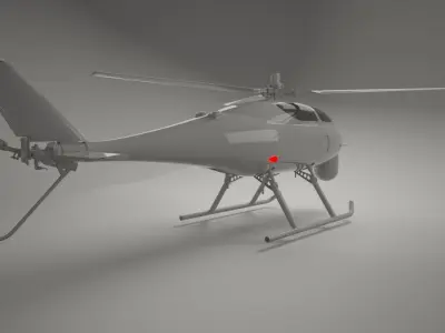 drone helicopter uav 3D model