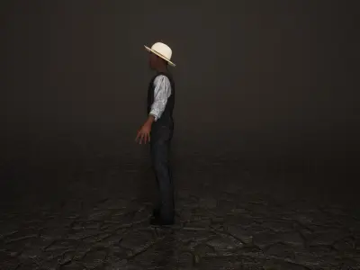 Low Poly Historic African Americans Low-poly 3D model