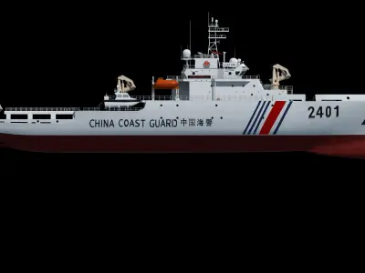 China Coast Guard 2401 Ship Maritime Law Enforcement Official 3D model