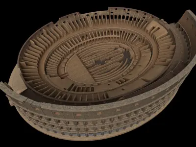 Colosseum - PBR - Textured Low-poly 3D model