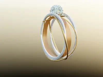 diamond ring  3D model