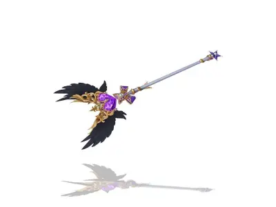 Blessed Scepter Low-poly 3D model