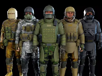 Assault Low-poly 3D model