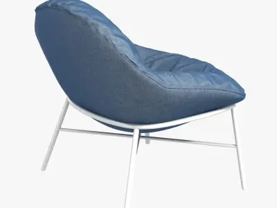 Oyster lounge chair by Comforty 3D model