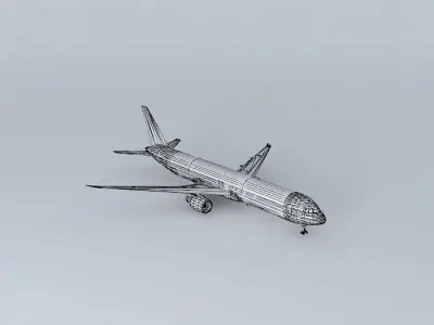 UpTheTerrain Airways Boeing 767 400 Free 3D model