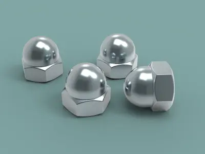Cap nut 3D model