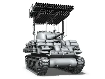 M4A3 Sherman-Calliope 3D model
