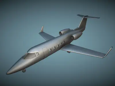 Learjet 55 - 3D Printable Model 3D print model