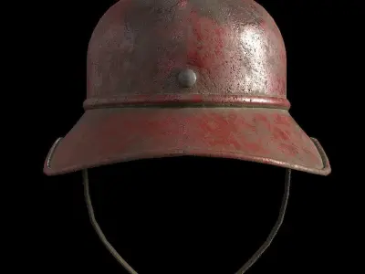 German Heinkel Helmet Low-poly 3D model