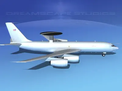 Boeing E-3D AEW RAF 3D model