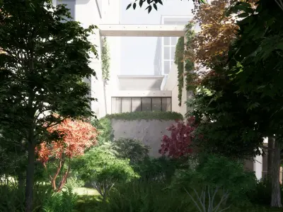 Utsubo Park House - Tadao Ando 3D model