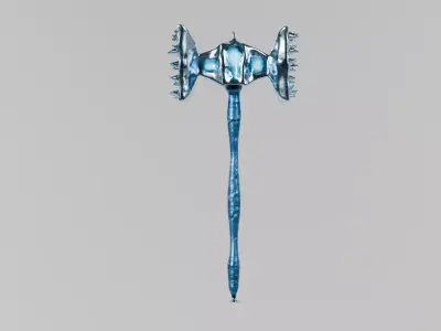 Battle Hammer V1 Pack Low-poly 3D model