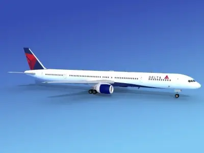 Boeing 757-300 Delta 4 3D model