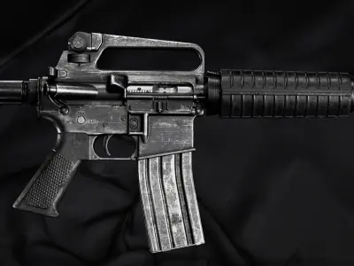 M16A2 Gordon Carbine Low-poly 3D model