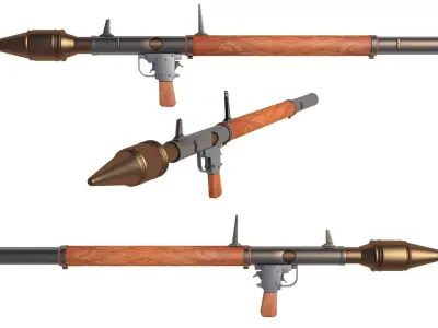 RPG 2 Rocket Propelled Grenade Launcher 3D model