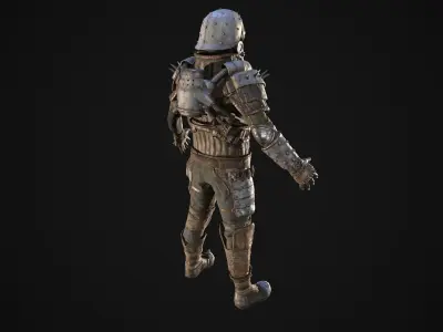 Skull armor 1 Low-poly 3D model