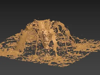 Realistic Water Fountain Animation 5 3D model