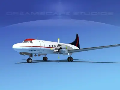 Convair CV-580 Aeroperlas 3D model