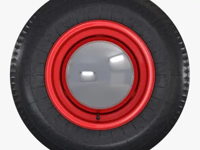 Retro Car Wheel M 2 3D model