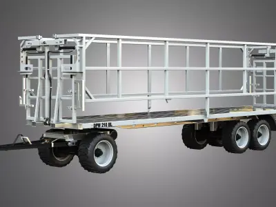 Fliegl DPW 210 Trailer 3D model