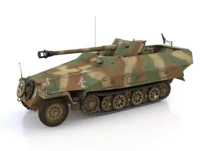 SDKFZ 251 Ausf D - Pakwagen - 11 Pz Div 3D model