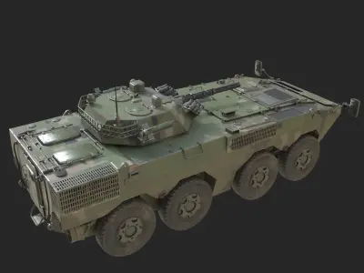 4 coatings of PLA Army ZBL09 ZBL-09 Infantry Fighting Vehicle Low-poly 3D model