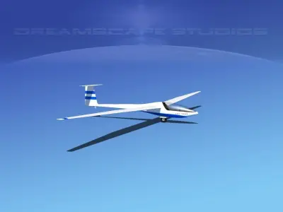 Glaser Dirks DG200 15Mtr Sailplane V01 3D model